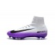 Nike Soccer Shoes White Purple Color