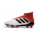 Adidas Soccer Shoes White Red Color